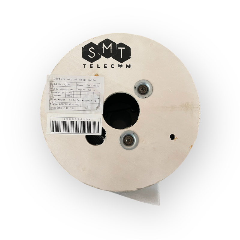 Оптичний кабель FTTH001-SM-01 Black, Smartfiber Telecom, 1000м (1бхт)