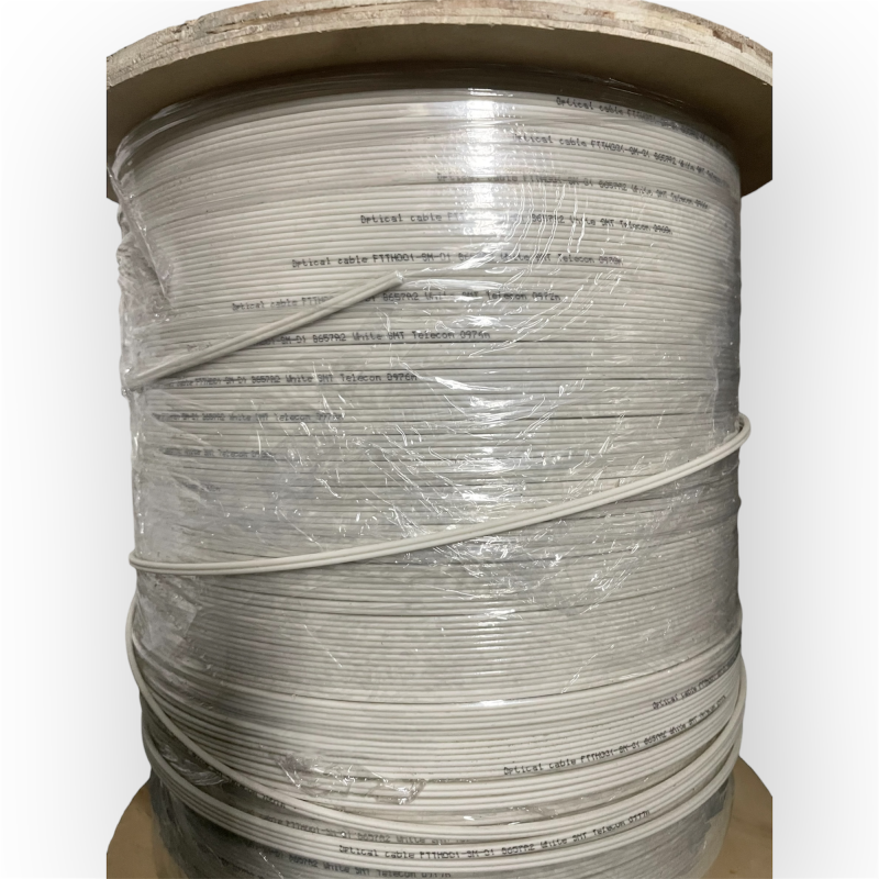 Оптичний кабель FTTH001-SM-01 White, Smartfiber Telecom, 1000м (1бхт)