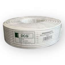 Коаксіальний кабель RG-6 white DCG (білий, 100м)