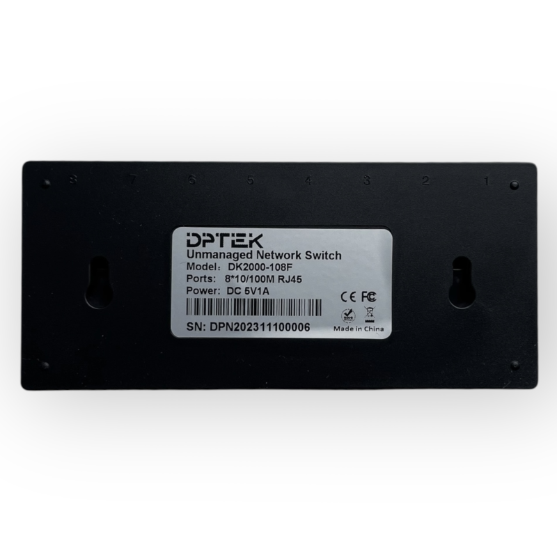 Некерований Ethernet комутатор DK2000-108F 8FE