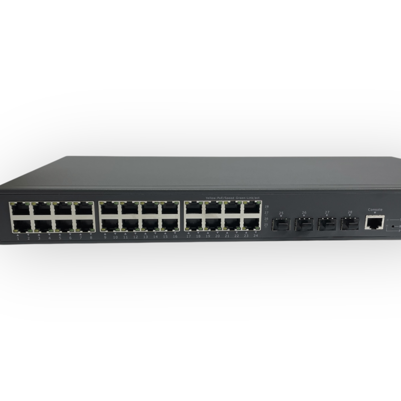 Керований Ethernet комутатор L2+ SM8328GR 24GE + 4x10G SFP+