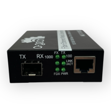 Медіаконвертер 1G з шахтою під SFP