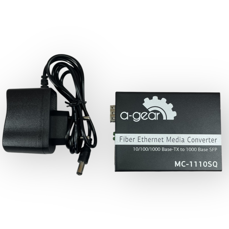 Медіаконвертер 1G з шахтою під SFP