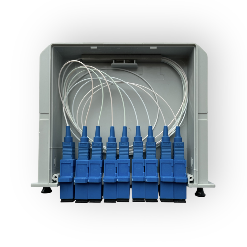 Оптичний корпусний дільник (DIN) Coupler PLC 1×8 SC/UPC