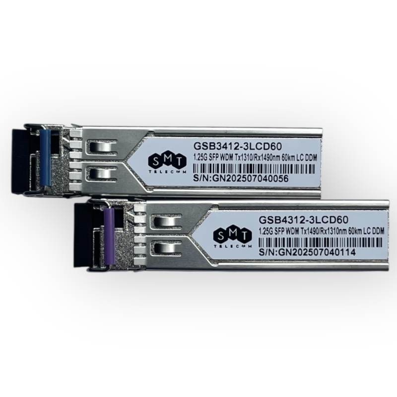 Оптичний модуль SFP WDM 1G 60 км DDM 1310 нм LC