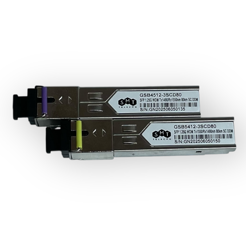 Оптичний модуль SFP WDM 1G 80 км DDM 1490 нм