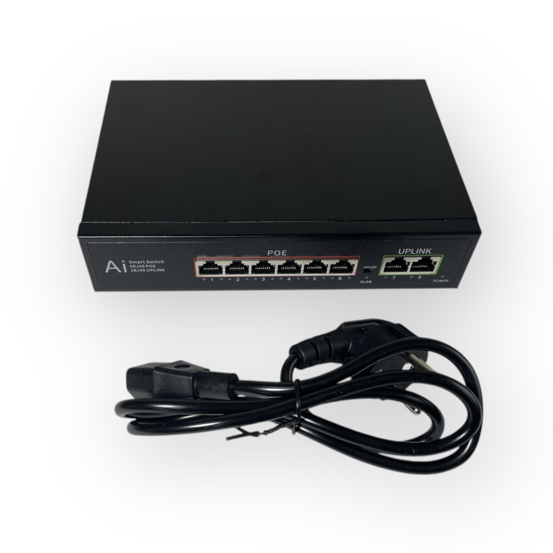 Некерований PoE комутатор DK1000-6TP2G 6PoE + 2GE