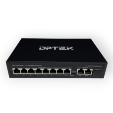 Некерований PoE комутатор DK1000-8TP2G1S-W (Watchdog) 8PoE + 2GE + SFP