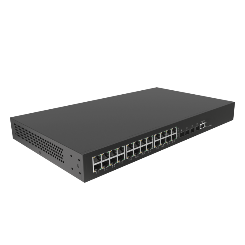 Керований PoE комутатор L2+ SM8228XGP 24PoE + 4x10G SFP+
