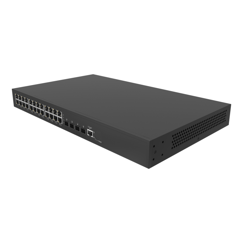 Керований PoE комутатор L2+ SM8228XGP 24PoE + 4x10G SFP+