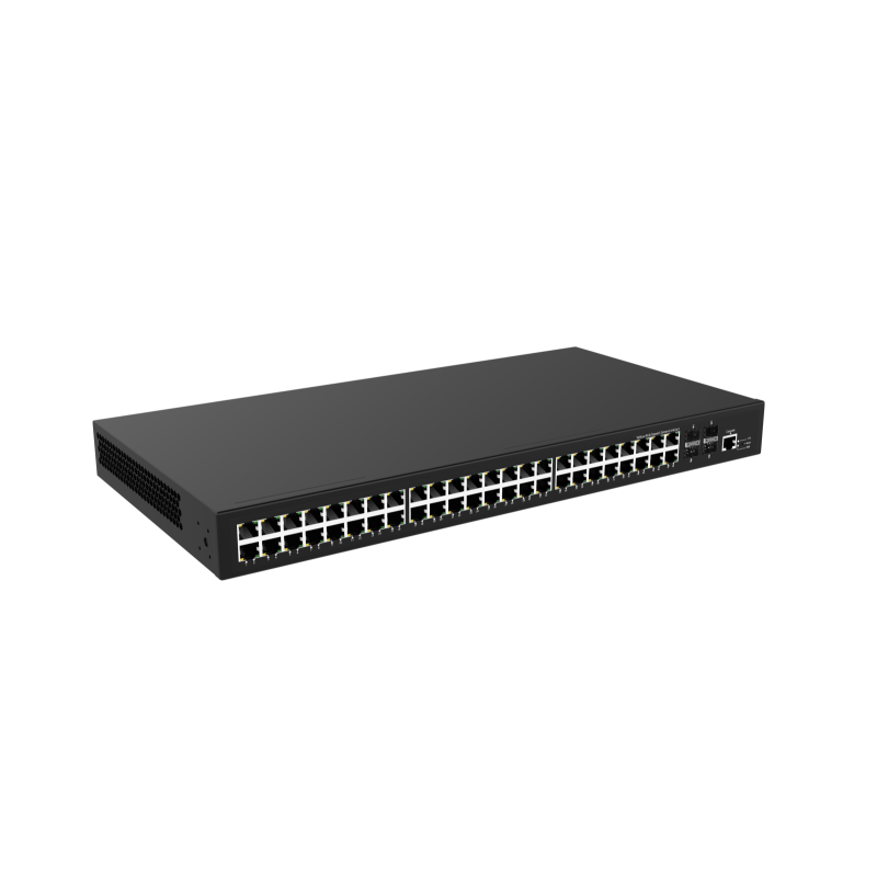 Керований Ethernet комутатор L2+ SM8352G 48GE + 4x10G SFP+