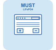 Літієві АКБ MUST LiFePO4