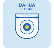 Dahua IP 8 МП / 4K / 12 МП камери