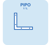Кронштейны PiPo I-/L-образные