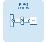 Кронштейны PiPo трёхосевые болт М6