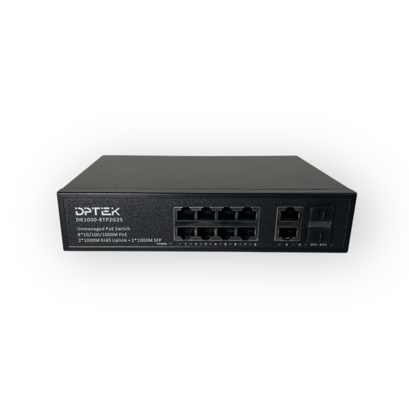 Некерований PoE комутатор DK1000-8TP2G2S 8PoE + 2GE + 2SFP