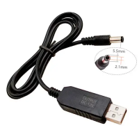 Кабель-перехідник для живлення роутера/onu  USB - 5.5x2.1мм 1м, 5-12В