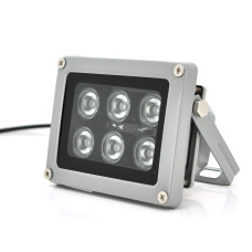 Прожектор направленный с сумеречным датчиком YOSO 12V 12W, 6LED, IP66, угол обзора 60°,дальность до 30м, 113*84*86мм, BOX