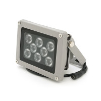 ИК-прожектор YOSO. 12V, 16W, 8LED, IP66, 850Нм, угол обзора 60°, дальность до 30м. 110 * 86 * 63мм