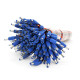 Разъем питания DC-M (D 5,5x2,1мм) => кабель длиной 25см black-red , Blue Plug OEM Q100