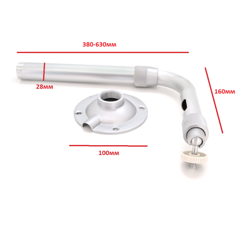 Кронштейн для камери PiPo PP- Stickbracket, сірий, метал, з поворотом для камери, 30-60cm