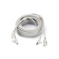 Патчкорд комбинированный по витой паре RJ-45+DC 20m, серый, Q40
