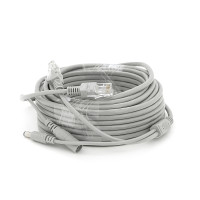 Патчкорд комбинированный по витой паре RJ-45+DC 10m, серый, Q60