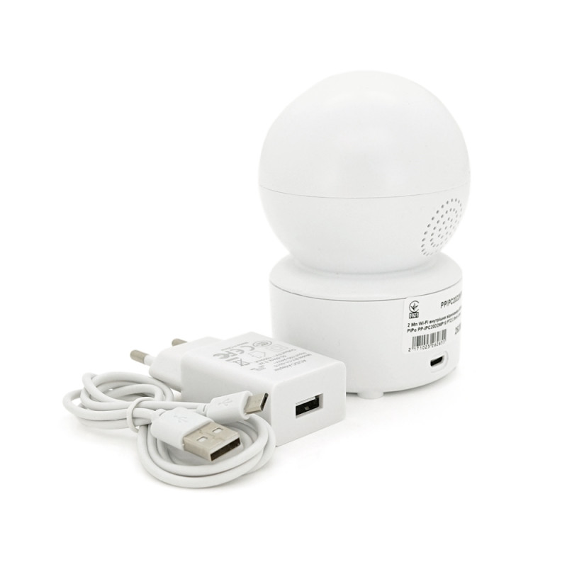 2Мп Wi-Fi внутрішня відеокамера SD/карта PiPo PP-IPC20D2MP10 PTZ 2.8mm icsee