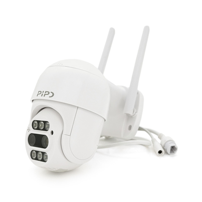 4+4Мп Wi-Fi відеокамера з двома об'єктивами вулична SD/картка PiPo PP-IPC33D4MP20 PTZ 2.8mm ICSee