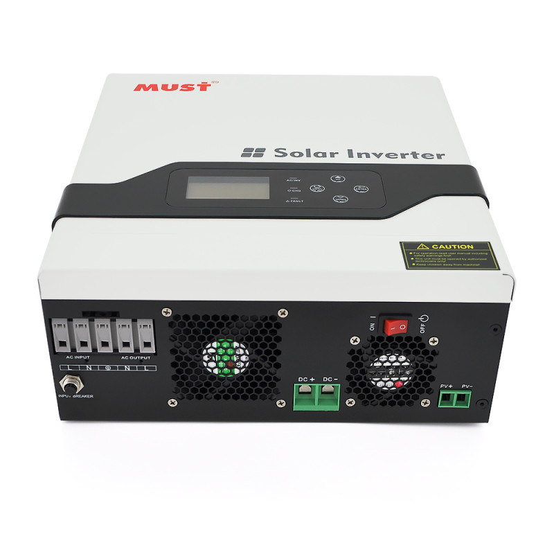 Гiбрiдне ДБЖ MUST PV18-3024VPM, 3000W, 24V, ток заряда 20/30A, 160-275V, MPPT (60А, 100-145 Vdc)