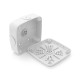 Монтажна коробка для камер CamBoxWD 130х130х50мм біла, пластик. IP-65