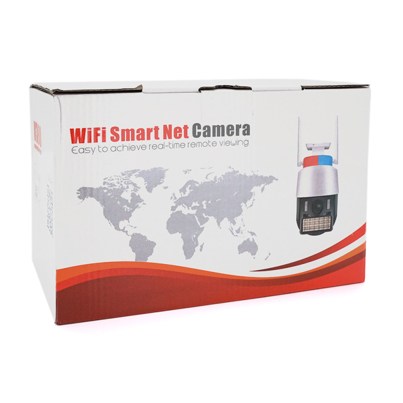 5Мп Wi-Fi видеокамера уличная с сиреной и SD/картой YOSO YO-IPC43D5MP50 PTZ 2.8mm V380