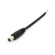 Разъем питания DC-M (D 5,5x2,5мм) => кабель длиной 10см blac, Black plug OEM Q1000