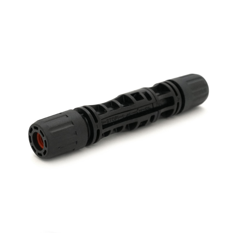 Коннектор MC4 1500V, 30A, луджений-мідний під затискач, U-подібний, під перетин 2,5-6 мм² IP67 фотоелектричний для монтажу сонячних систем, Q500, OEM, чорний
