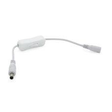 Удлинитель питания для камер видеонаблюдения DC-F=>DC-M (D 5,5x2,5мм) с включателем White