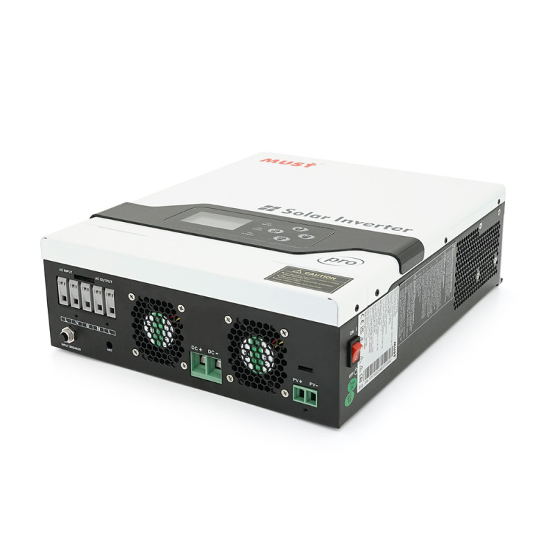Гібридний інвертор MUST PV18-3224PRO, 3200W, 24V, ток заряда 1-100А, 160-275V, MPPT (18А, 400 Vdc)Parallel WI-FI