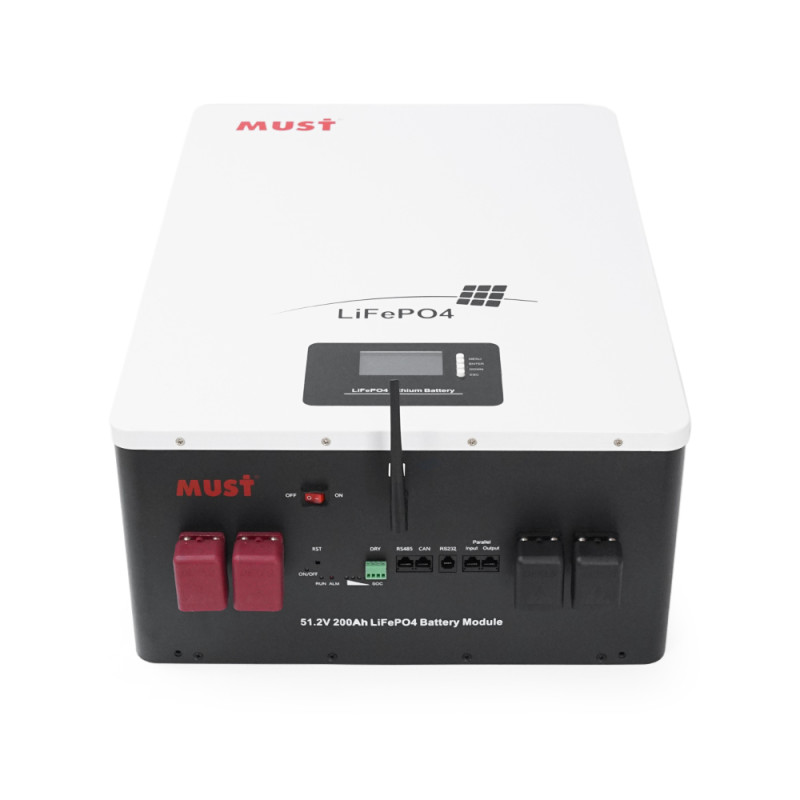 Акумуляторна батарея Must LiFePO4 LP16-48200 51.2V 200Ah, 10,24kWh, BMS100A@16S, CAN2.0/RS232/RS485, 6000 cycles, 625x442x250, 80kg