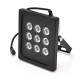 ІЧ-прожектор GY-IR90009. 12V, 9W, 9LED, IP66, 850Нм, кут огляду 90 °, дальність до 100м.