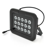 ИК-прожектор GY-IR80015. 12V, 15W, 15LED, IP66, 850Нм, угол обзора 90°, дальность до 150м.