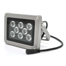 ІЧ-прожектор GY-IR006. 12V, 18W, 8LED, IP66, 850Нм, кут огляду 90 °, дальність до 70м.
