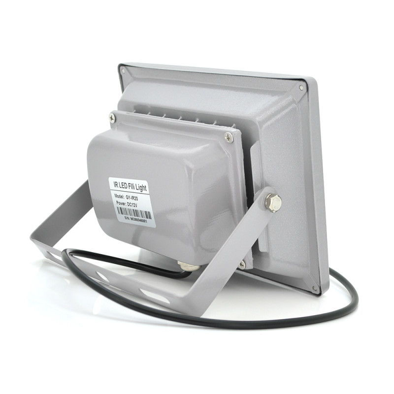 ІЧ-прожектор GY-IR20. 12V, 40W, 20LED, IP66, 850Нм, кут огляду 90 °, дальність до 150м.