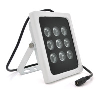 ІЧ-прожектор GY-IR009. 12V, 36W, 9LED, IP66, 850Нм, кут огляду 90 °, дальність до 120м.