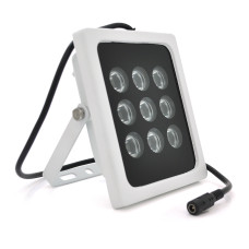 ІЧ-прожектор GY-IR009. 12V, 36W, 9LED, IP66, 850Нм, кут огляду 90 °, дальність до 120м.
