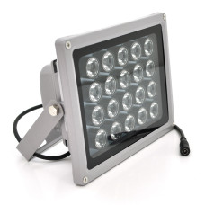 ІЧ-прожектор YT-IR2012HW. 12V, 40W, 20LED, IP66, 850Нм, кут огляду 90 °, дальність до 80м.
