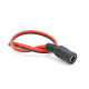 Роз'єм живлення DC-F (D 5,5x2,5мм) => кабель довжиною 30см, Red/Black