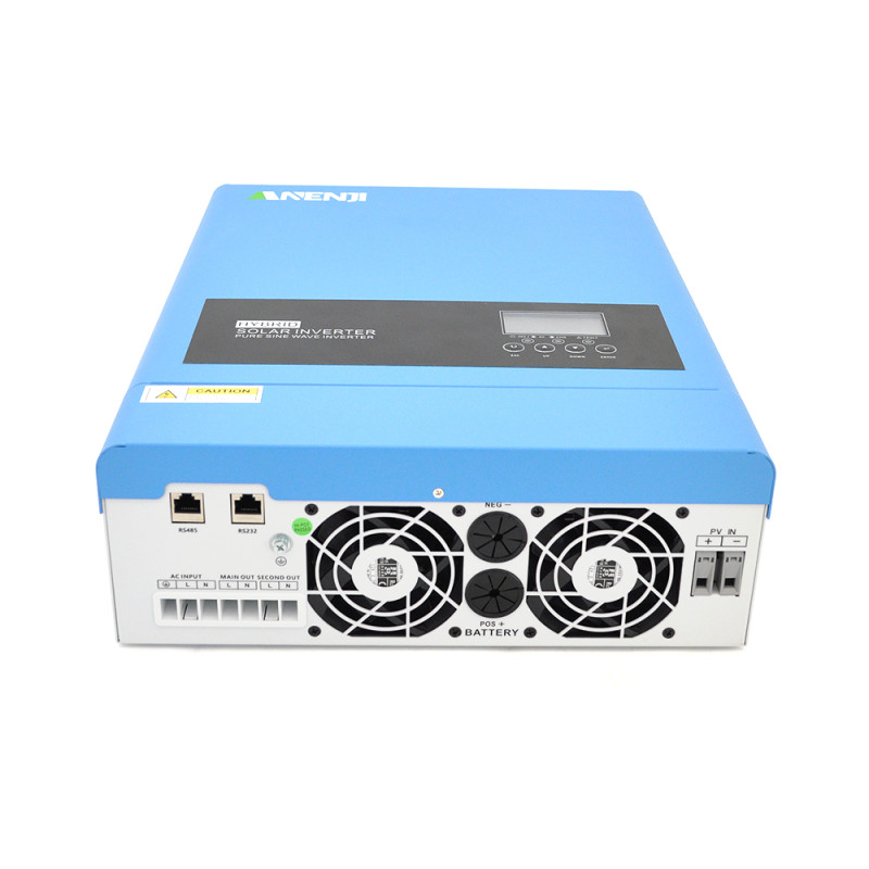 Гібридний інвертор ANENJI ANJ-6200W-48V-WIFI, 6200W, 48V, charge 80A(max), 170-280V, МРРТ60-500VDC, RS485. RS232, WiFi, 482x290x113mm, 10 kg, Q1