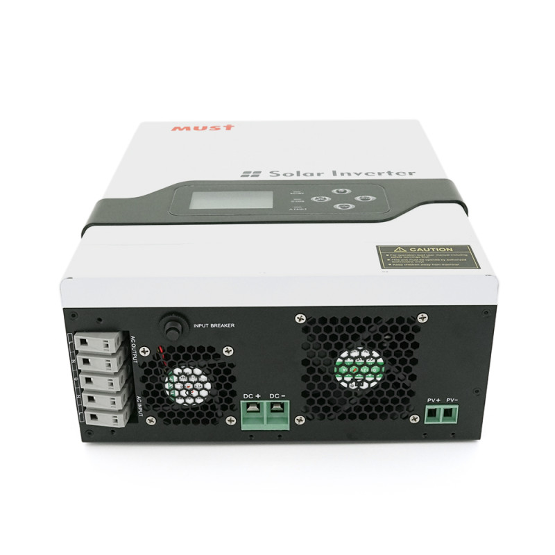 Гiбрiдний ДБЖ MUST PV18-1512VPM, 1500W, 12V, ток заряда 10/20А, 160-275V, MPPT (60А, 15-145 Vdc)