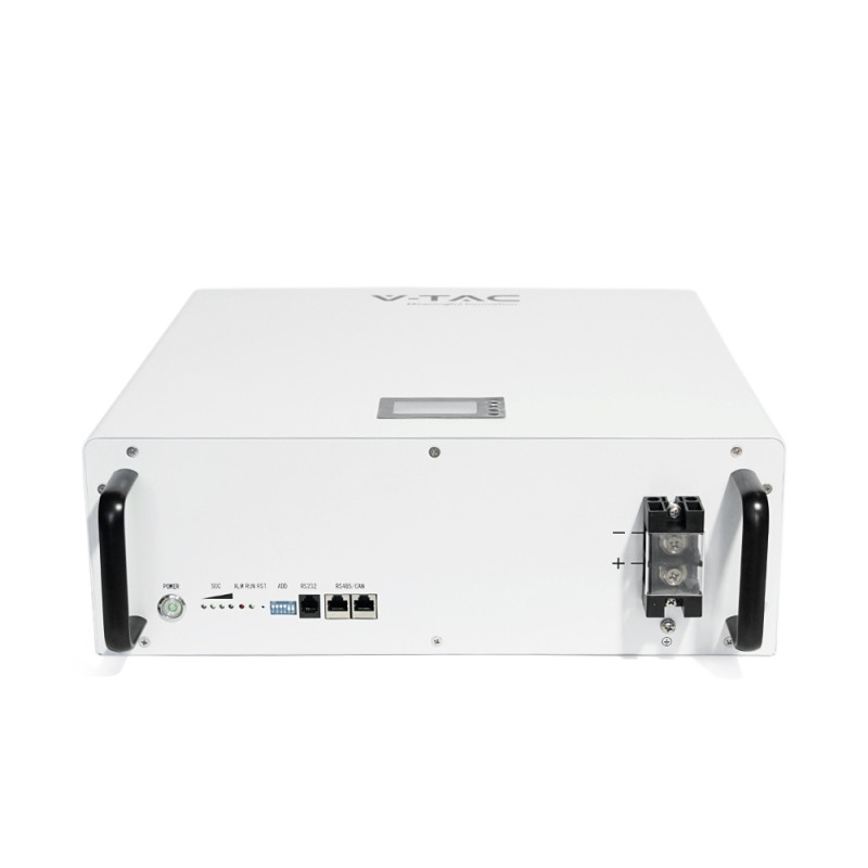 Акумуляторна батарея V-TAC VT48100E-W LiFePO4 51,2V 100Аh 5.12kWh,(100/100A)585x565x275mm, 50,67kg