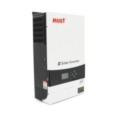 Гібридний інвертор MUST PV19-6048EXP, 6000W, 48V, струм заряду 1-60А, 160-275V, MPPT (80А, 450 Vdc), 490х300х150
