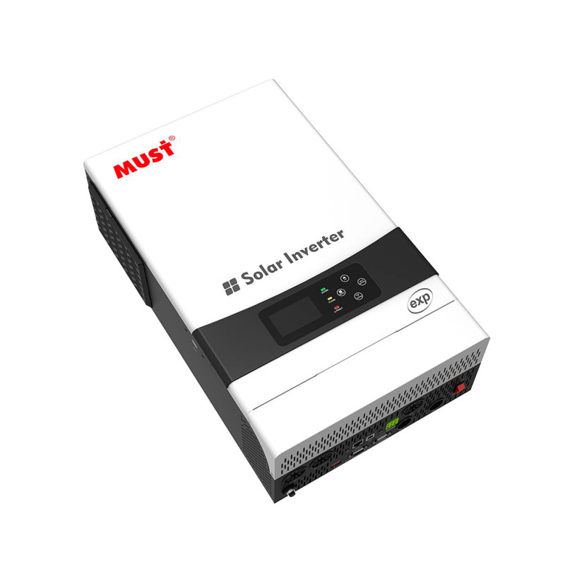 Гібридний інвертор MUST PV19-6048EXP, 6000W, 48V, струм заряду 1-60А, 160-275V, MPPT (80А, 450 Vdc), 490х300х150